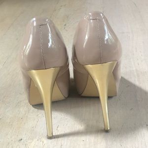 Steve Madden Nude Patent Leather Stilettos